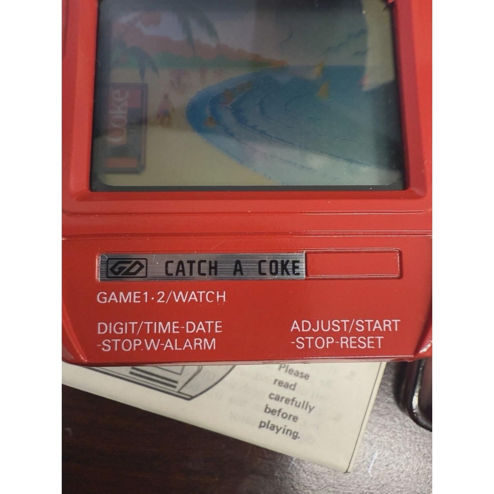 Vintage Bandai Collectible Rare Catch a Coke handheld game retro Coca-Cola watch - Picture 8 of 8